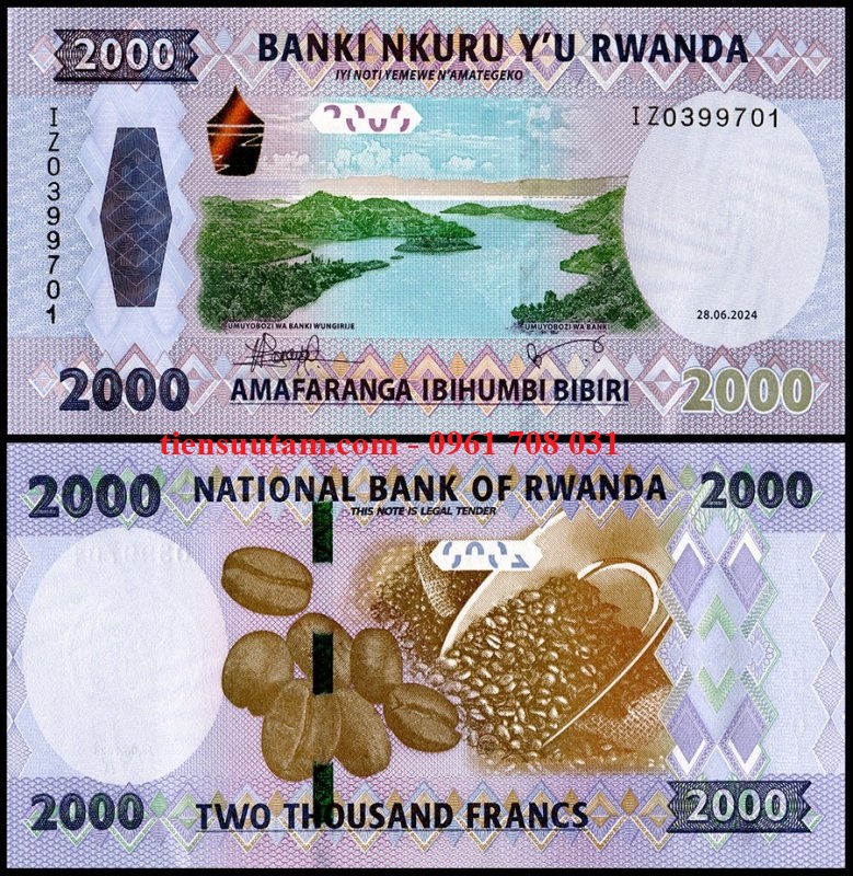 Rwanda 2000 Francs 2024 UNC - SP001975